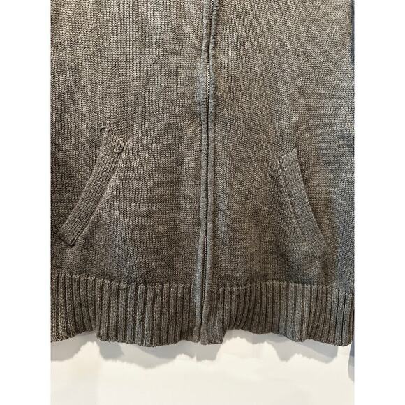 Ralph Lauren Fall Pink Logo Long Sleeve Zip Up Small Knit Sweater Grey Jacket - Picture 5 of 12